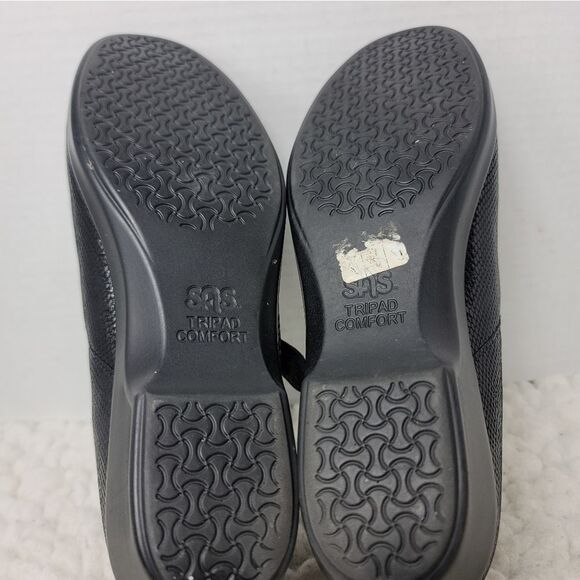 SAS Maria Comfort Womens Mary Jane Shoes Size 7.5 Black Snake Leather Print - Picture 10 of 10